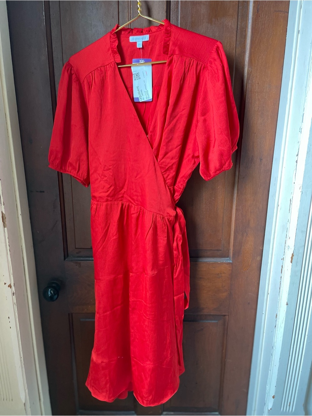 Draper James Red Wrap Maxi Dress